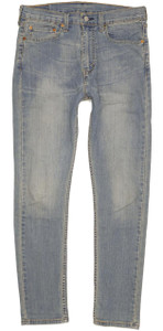 Levi's 510 Men Blue Skinny Slim Stretch Jeans W34 L31 (100339)
