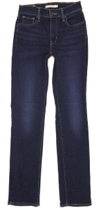 Levi's 724 Women Blue Straight Slim Stretch Jeans W26 L32 (100783)