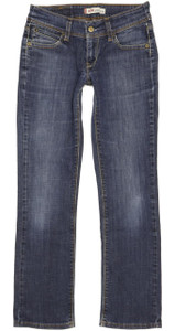 Levi's 470 Women Blue Straight Slim Stretch Jeans W29 L29 (100745)