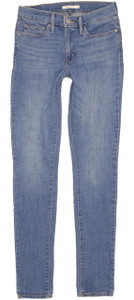 Levi's Slimming Women Blue Skinny Slim Stretch Jeans W28 L33 (100792)