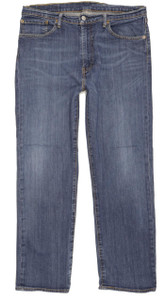 Levi's 751 Men Blue Straight Regular Stretch Jeans W36 L30 (101231)