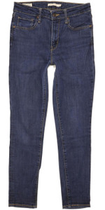 Levi's 721 Women Blue Skinny Slim Stretch Jeans W28 L28 (101138)