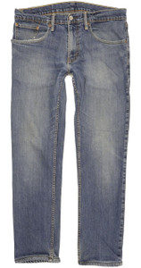 Levi's 504 Men Blue Straight Regular Jeans W34 L29 (101443)