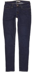 Levi's 711 Women Blue Skinny Slim Stretch Jeans W29 L32 (101633)