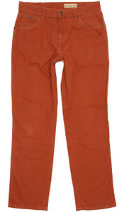 Wrangler Texas Men Red Straight Regular Stretch Jeans W33 L32 (101794)