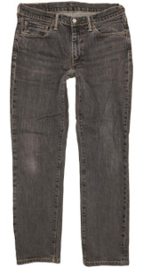 Levi's 541 Men Charcoal Straight Regular Stretch Jeans W32 L31 (102262)