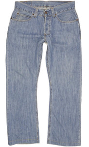 Levi's 512 Men Blue Bootcut Slim Jeans W34 L30 (102281)