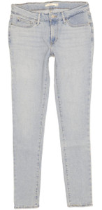 Levi's 711 Women Blue Skinny Slim Stretch Jeans W28 L30 (102354)