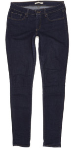 Levi's 711 Women Blue Skinny Slim Stretch Jeans W30 L34 (102465)