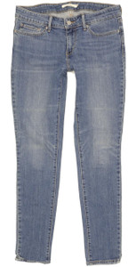 Levi's 711 Women Blue Skinny Slim Stretch Jeans W29 L30 (102612)