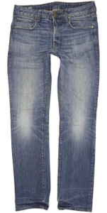 G-Star 3301 Men Blue Straight Regular Jeans W33 L35 (102538)