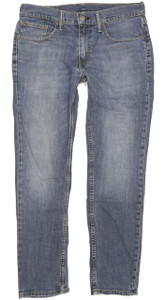 Levi's 511 Men Blue Straight Slim Stretch Jeans W32 L30 (102529)