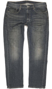 Levi's 505 Men Blue Straight Regular Stretch Jeans W36 L32 (102626)