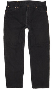 Levi's 521 Men Black Straight Regular Jeans W37 L29 (102803)