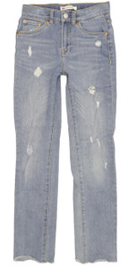 Levi's Kids Women Blue Straight Slim Stretch Jeans W24 L30 (102784)