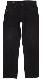 Lee Portland Men Black Straight Regular Jeans W33 L33 (103059)