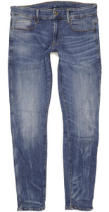 G-Star Men Blue Skinny Slim Jeans W32 L32 (103185)
