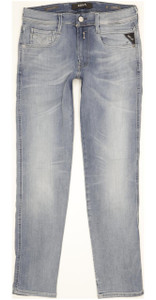 Replay Anbass Men Blue Straight Regular Stretch Jeans W31 L30 (103473)