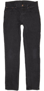 Levi's 511 Men Black Straight Slim Stretch Jeans W32 L32 (103479)
