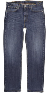 Levi's 751 Men Blue Straight Regular Stretch Jeans W34 L30 (103472)