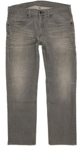 Levi's 504 Men Grey Straight Regular Stretch Jeans W34 L28 (103569)