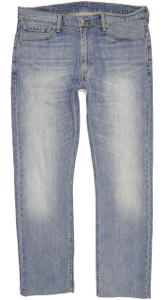 Levi's 513 Men Blue Straight Regular Stretch Jeans W36 L31 (103524)