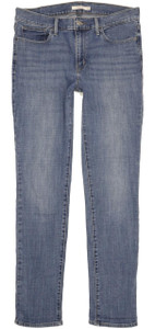 Levi's Slimming Women Blue Straight Slim Stretch Jeans W32 L33 (103617)
