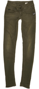 G-Star Lynn Women Green Skinny Slim Stretch Jeans W25 L34 (103618)