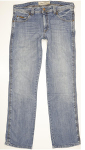 Wrangler Clyde Men Blue Straight Regular Jeans W34 L34 (103523)