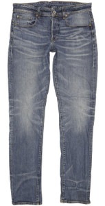 G-Star 3301 Men Blue Tapered Regular Stretch Jeans W31 L34 (103633)