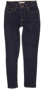 Levi's 721 Women Navy Skinny Slim Stretch Jeans W26 L26 (103688)