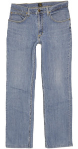 Lee Men Blue Straight Regular Stretch Jeans W31 L30 (103880)