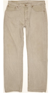 Levi's 401 Men Grey Straight Regular Jeans W36 L32 (103963)