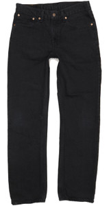 Levi's 751 Men Black Straight Regular Jeans W32 L32 (103964)