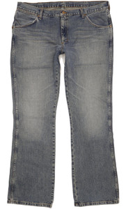 Wrangler Dayton Men Blue Bootcut Regular Jeans W38 L34 (104088)