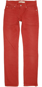 Levi's 511 Men Red Straight Slim Stretch Jeans W31 L34 (104077)