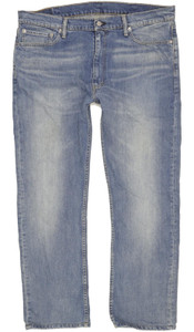 Levi's 513 Men Blue Straight Regular Stretch Jeans W38 L29 (104146)