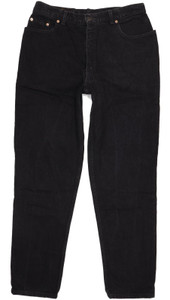 Levi's 726 Men Black Tapered Regular Jeans W35 L33 (104156)