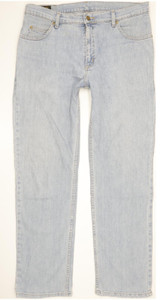 Lee Brooklyn Men Blue Straight Regular Stretch Jeans W36 L32 (104158)