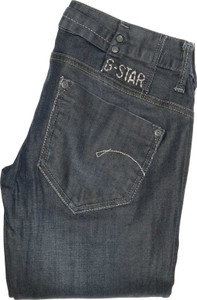 G-Star Midge  Women Blue Straight Regular Stretch Jeans W28 L34 | Fabb Fashion image 1