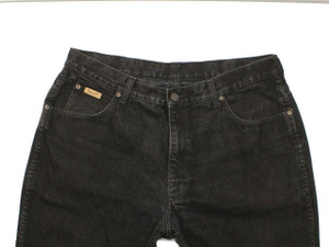 Wrangler Idaho Mens Black Straight Jeans W37 L29 image 1