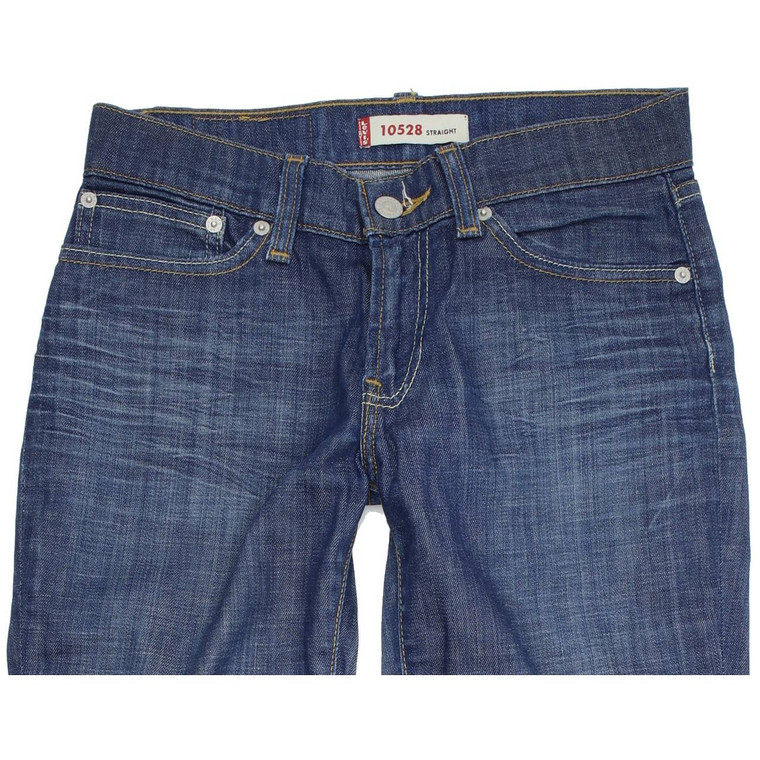 Levi's 528 Women Blue Straight Regular Stretch Jeans W28 L32 | Fabb Fashion