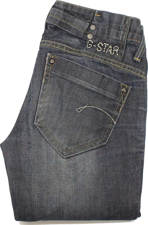 G-Star Midge Womens Blue Straight Stretch Jeans W27 L34 image 1