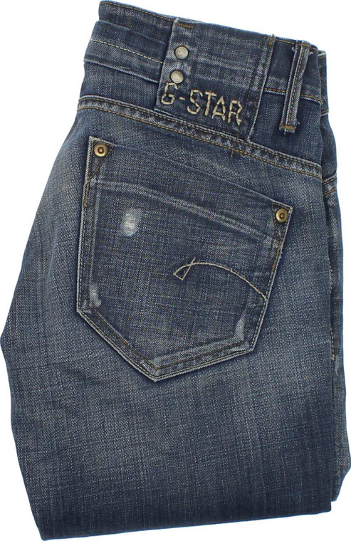G-Star Midge Womens Blue Straight Jeans W26 L32 image 1