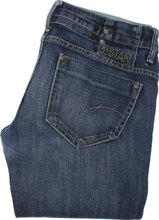 G-Star Midge Womens Blue Straight Stretch Jeans W29 L31 image 1
