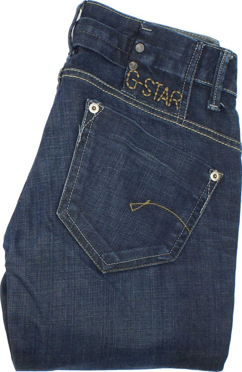 G-Star Midge Womens Blue Straight Stretch Jeans W25 L32 image 1