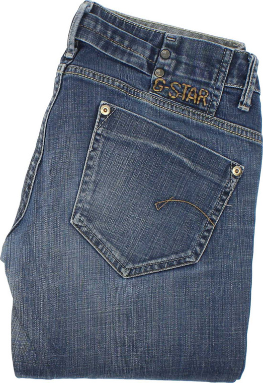 G-Star Midge Womens Blue Straight Stretch Jeans W28 L33 image 1