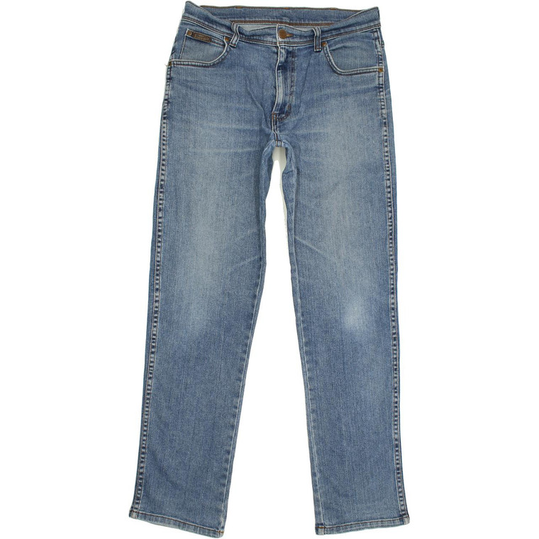 Wrangler  Straight Regular W32 L32 Jeans in Good used conditionwith some wear at the back and to the crotch. Fast & Free UK Delivery. Buy with confidence from Fabb Fashion. image 1