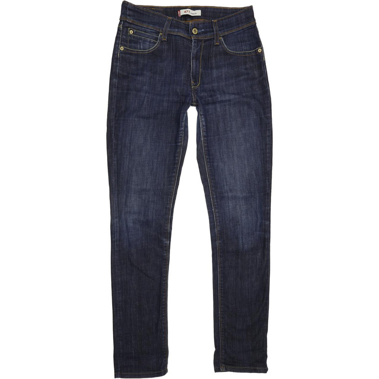 Levi's 471 Straight Slim W30 L31 Jeans in Good used conditionplease note the legs have been shortened to 31". Fast & Free UK Delivery. Buy with confidence from Fabb Fashion. image 1
