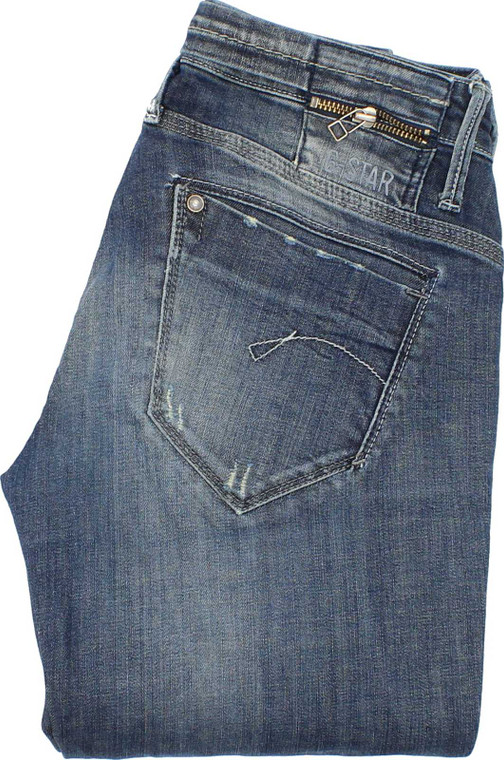 G-Star Midge Dover Womens Blue Straight Stretch Jeans W28 L34 image 1